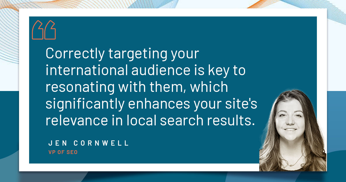 Jen Cornwell - International SEO Targeting