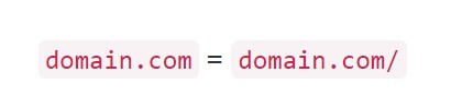 Trailing Slashes Don't Matter After Domain Name