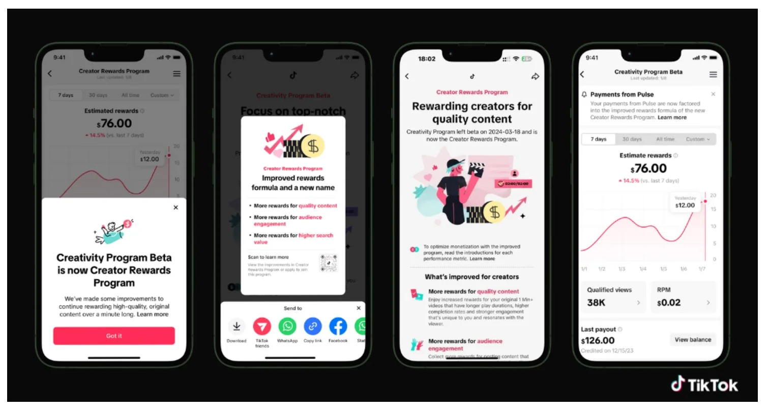 New TikTok Creator Rewards Program