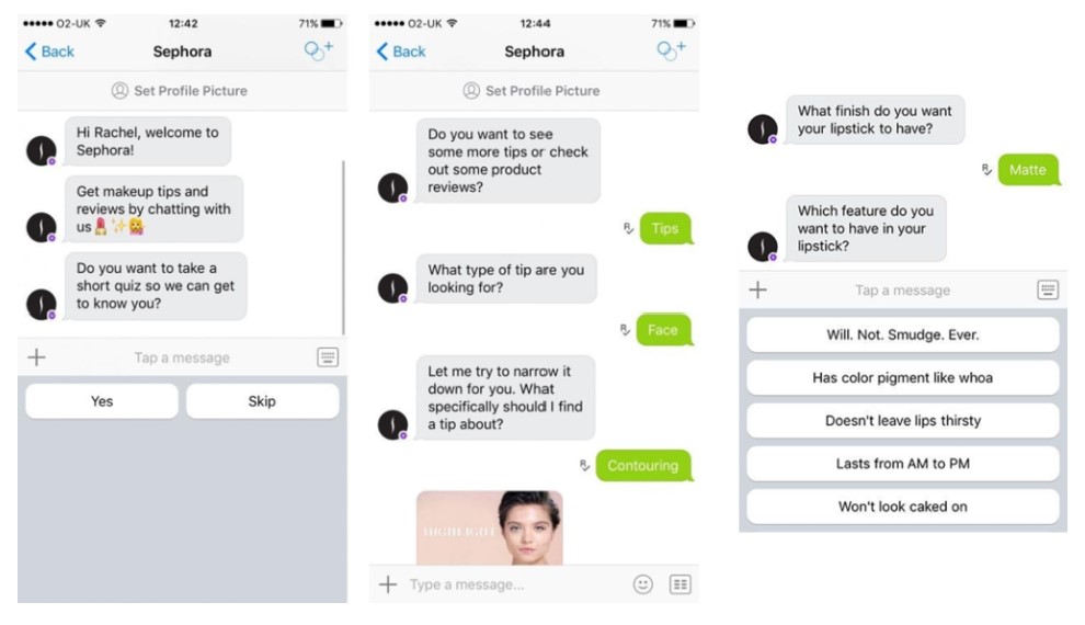 Sephora Chatbot Started Out as Kik Bot