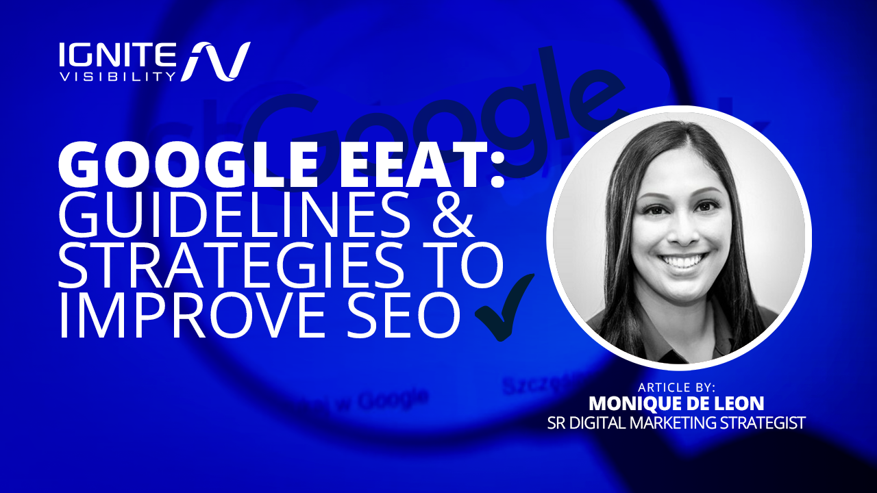 Google EEAT - Monique De Leon