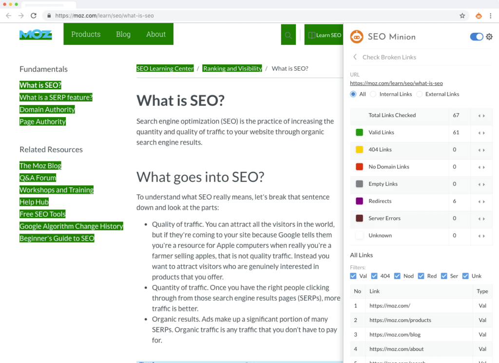 SEO Chrome Extension: SEO Minion