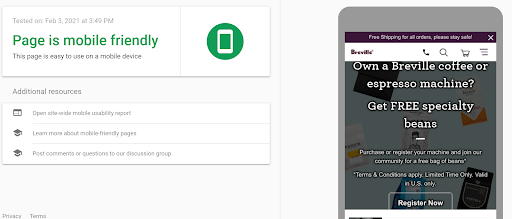 Page Experience: Mobile Friendliness
