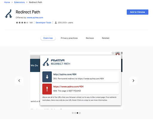 Redirect Path: SEO Extension for Google Chrome