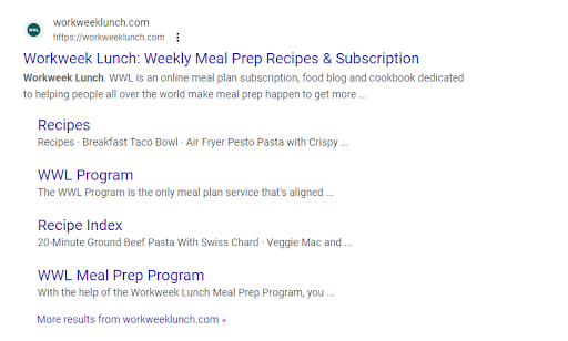 Workweek Lunch Meal Prep Program